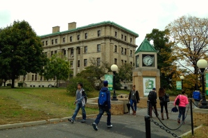 The University Avenue entrance to BCC. Photo by DMG.